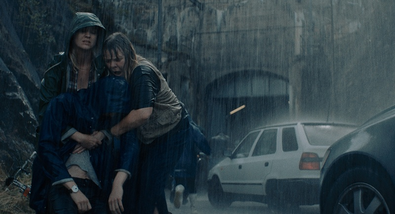 Rain, people hurt, car crashes, mysterious tunnels, yup.
